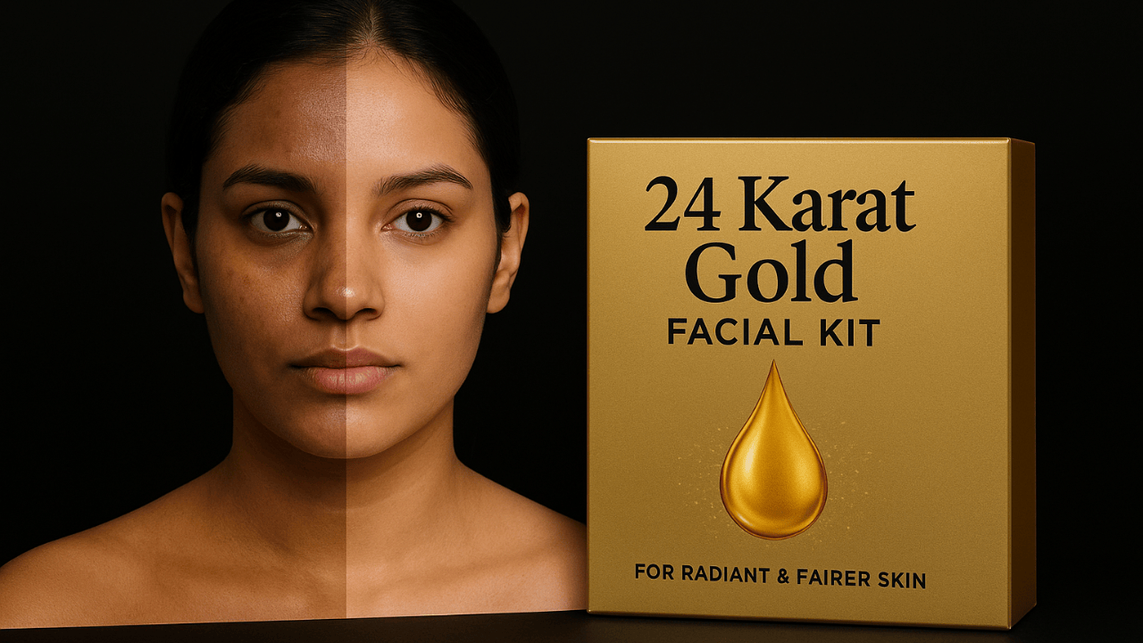 24 Karat Gold Facial Kit – উজ্জ্বল ও ফর্সা ত্বকের জন্য (Unisex)